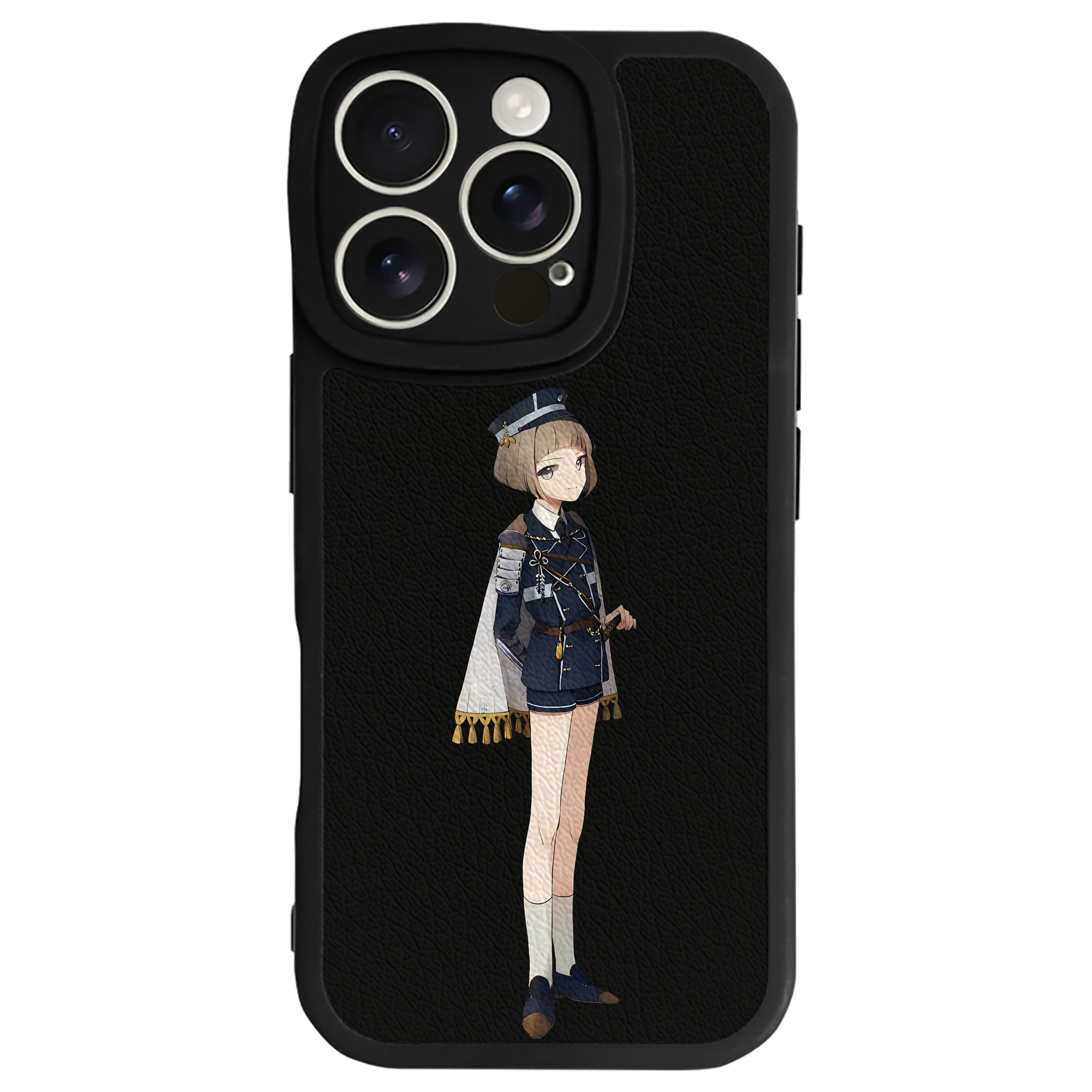 （画像用） 刀剣乱舞 Touken Ranbu 【iPhone 16シリーズ対応】シリコンスマホケース（レザー調） 材質：シリコン